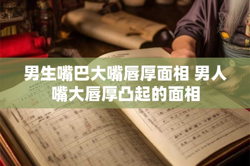 男生嘴巴大嘴唇厚面相 男人嘴大唇厚凸起的面相