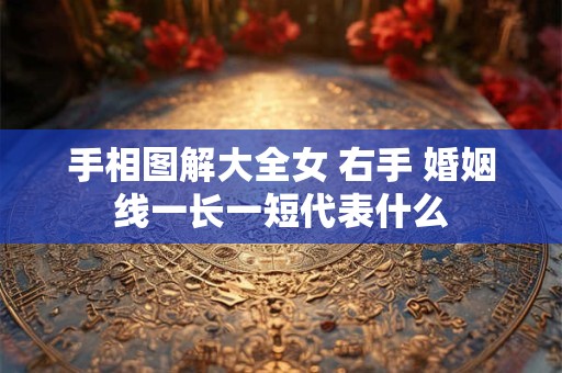 手相图解大全女 右手 婚姻线一长一短代表什么