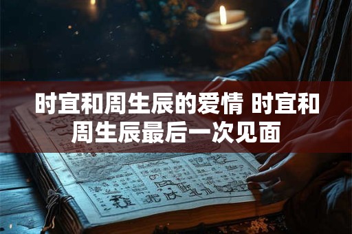 时宜和周生辰的爱情 时宜和周生辰最后一次见面