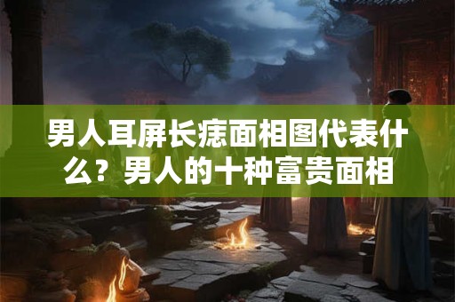 男人耳屏长痣面相图代表什么？男人的十种富贵面相