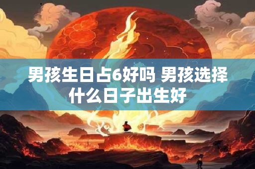 男孩生日占6好吗 男孩选择什么日子出生好