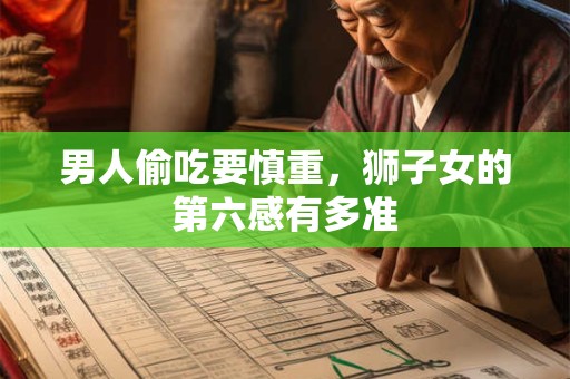 男人偷吃要慎重，狮子女的第六感有多准