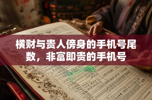横财与贵人傍身的手机号尾数，非富即贵的手机号