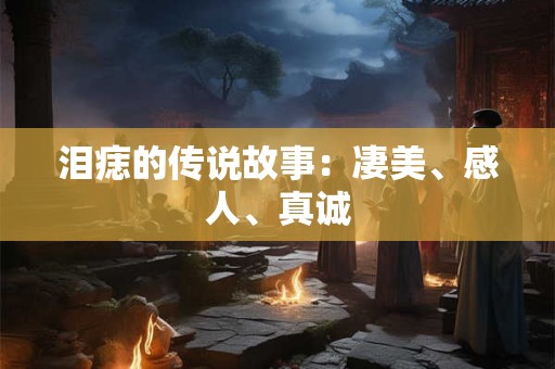 泪痣的传说故事：凄美、感人、真诚