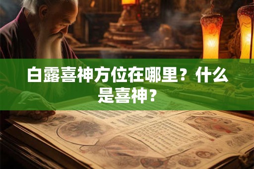 白露喜神方位在哪里？什么是喜神？