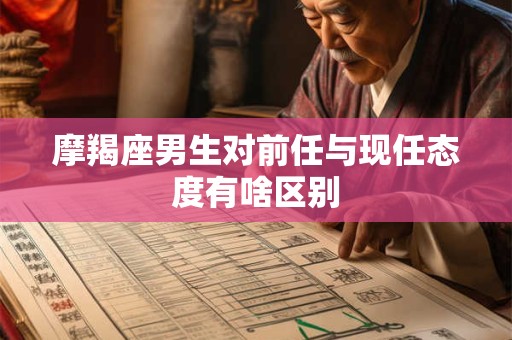 摩羯座男生对前任与现任态度有啥区别
