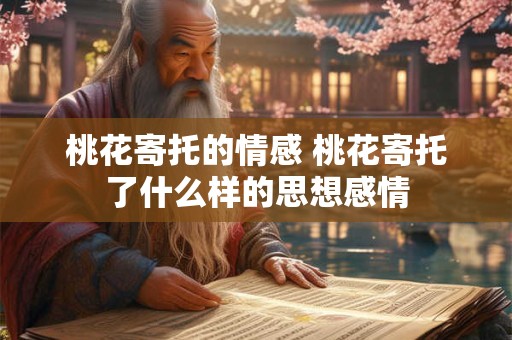 桃花寄托的情感 桃花寄托了什么样的思想感情
