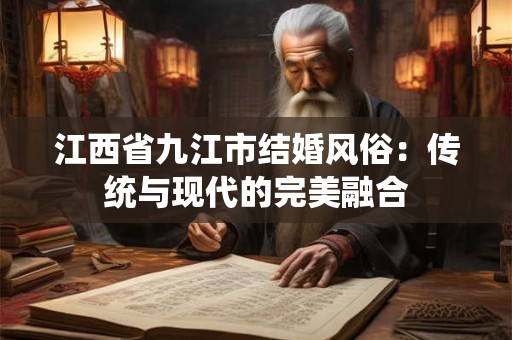 江西省九江市结婚风俗：传统与现代的完美融合