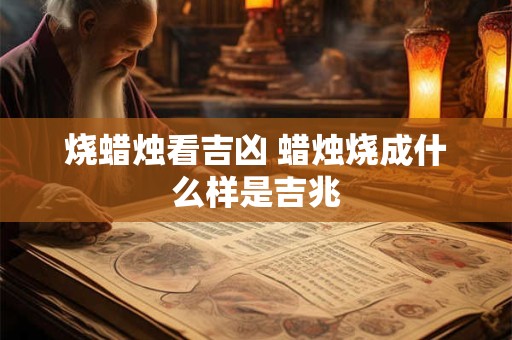 烧蜡烛看吉凶 蜡烛烧成什么样是吉兆