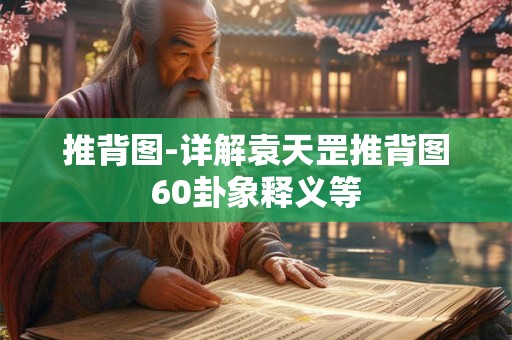推背图-详解袁天罡推背图60卦象释义等