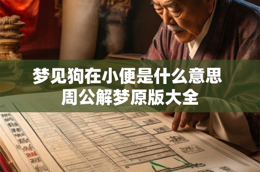 梦见狗在小便是什么意思 周公解梦原版大全