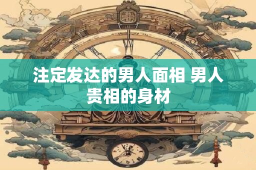 注定发达的男人面相 男人贵相的身材
