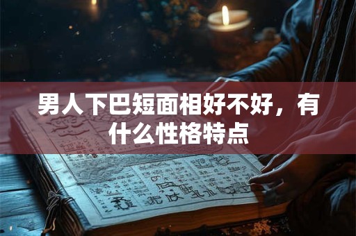 男人下巴短面相好不好，有什么性格特点
