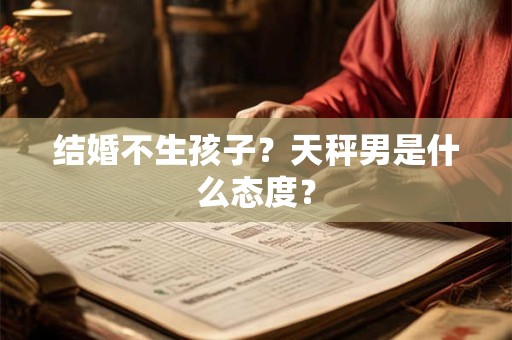 结婚不生孩子？天秤男是什么态度？