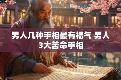 男人几种手相最有福气 男人3大苦命手相