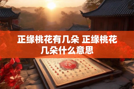 详细阅读:正缘桃花有几朵 正缘桃花几朵什么意思 正缘桃花有几朵 正缘桃花几朵什么意思