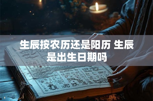 生辰按农历还是阳历 生辰是出生日期吗