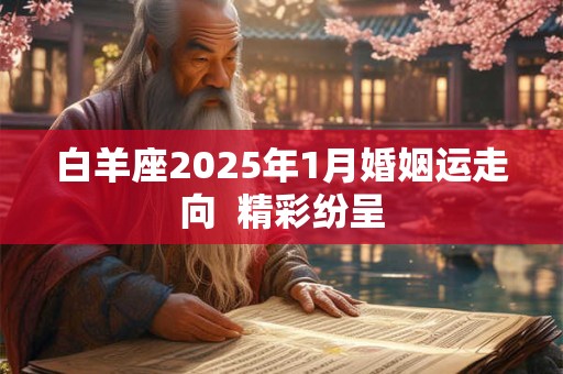 白羊座2025年1月婚姻运走向  精彩纷呈