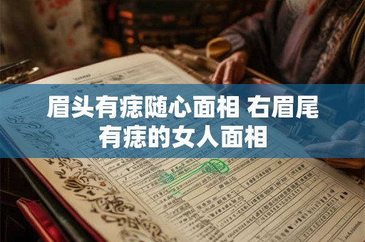 眉头有痣随心面相 右眉尾有痣的女人面相