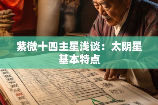紫微十四主星浅谈：太阴星基本特点