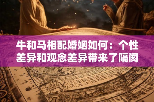 牛和马相配婚姻如何：个性差异和观念差异带来了隔阂和不快