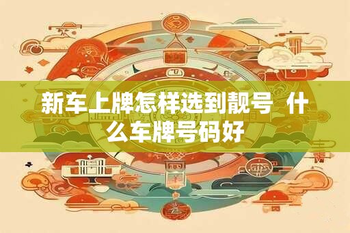 新车上牌怎样选到靓号  什么车牌号码好