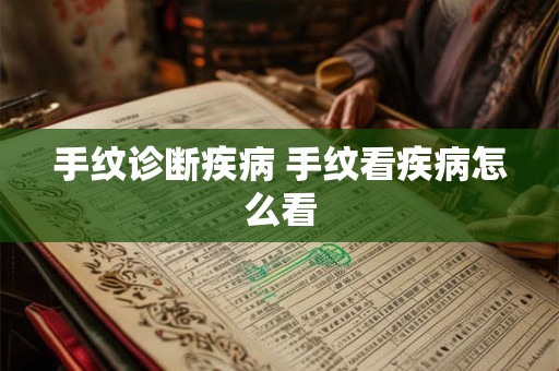 手纹诊断疾病 手纹看疾病怎么看