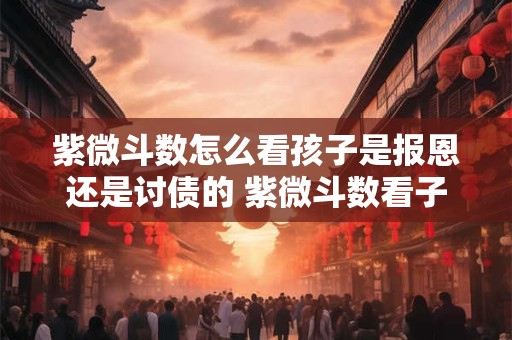 紫微斗数怎么看孩子是报恩还是讨债的 紫微斗数看子女出息