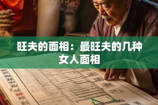 旺夫的面相：最旺夫的几种女人面相