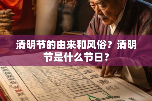 清明节的由来和风俗？清明节是什么节日？