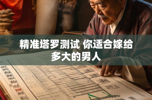 精准塔罗测试 你适合嫁给多大的男人