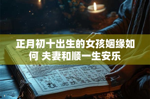 正月初十出生的女孩姻缘如何 夫妻和顺一生安乐