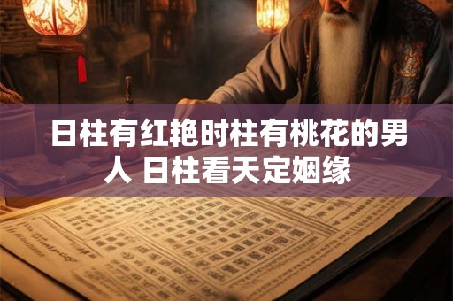 日柱有红艳时柱有桃花的男人 日柱看天定姻缘