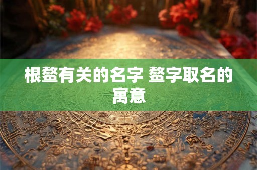 根鳌有关的名字 鳌字取名的寓意