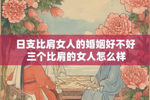 详细阅读:日支比肩女人的婚姻好不好 三个比肩的女人怎么样 日支比肩女人的婚姻好不好 三个比肩的女人怎么样