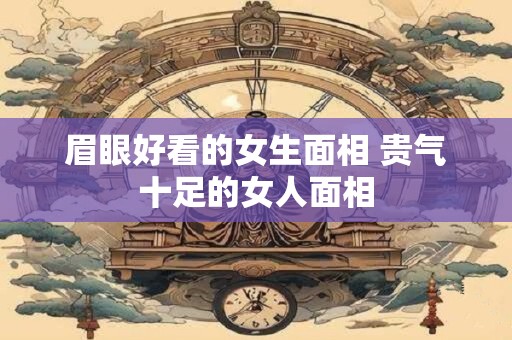 眉眼好看的女生面相 贵气十足的女人面相