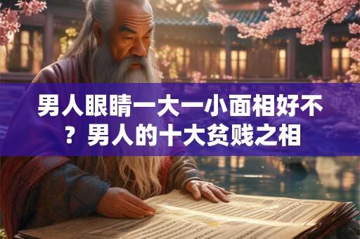 男人眼睛一大一小面相好不？男人的十大贫贱之相
