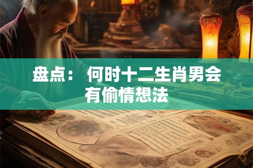 盘点： 何时十二生肖男会有偷情想法