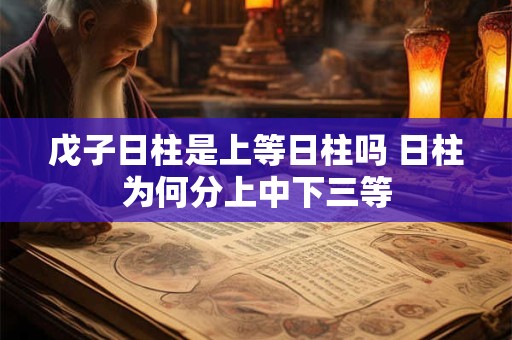 戊子日柱是上等日柱吗 日柱为何分上中下三等
