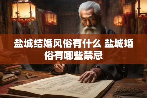 盐城结婚风俗有什么 盐城婚俗有哪些禁忌