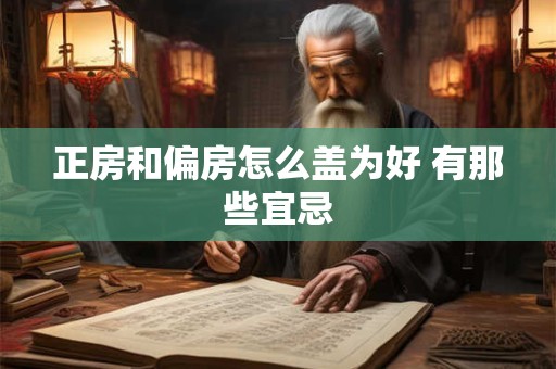 正房和偏房怎么盖为好 有那些宜忌