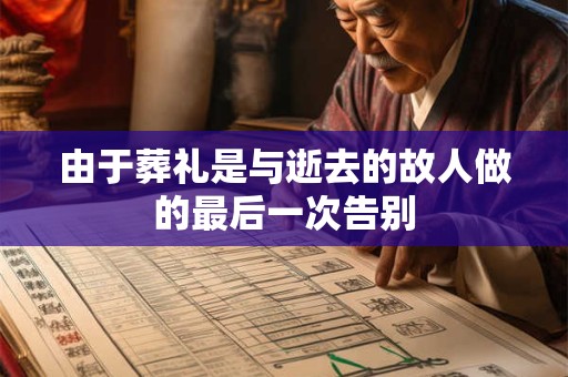 由于葬礼是与逝去的故人做的最后一次告别
