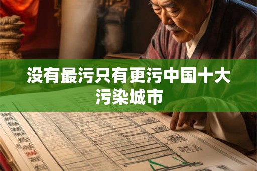 没有最污只有更污中国十大污染城市