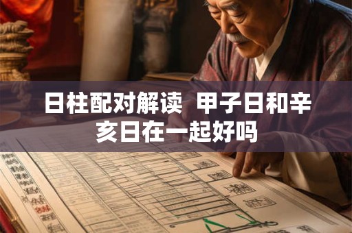 日柱配对解读  甲子日和辛亥日在一起好吗