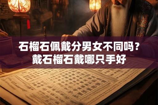 石榴石佩戴分男女不同吗？戴石榴石戴哪只手好