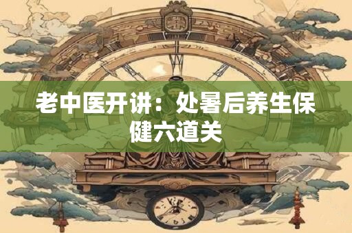 老中医开讲：处暑后养生保健六道关
