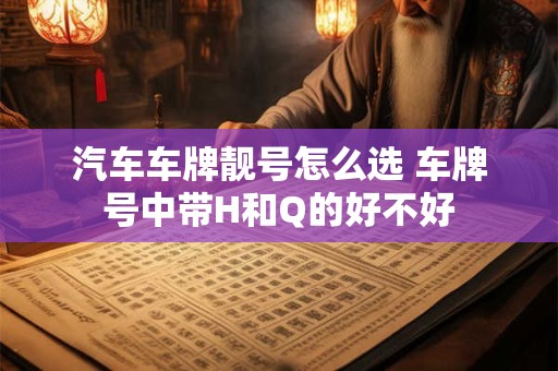 汽车车牌靓号怎么选 车牌号中带H和Q的好不好