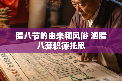 腊八节的由来和风俗 泡腊八蒜积德托思