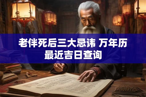 老伴死后三大忌讳 万年历最近吉日查询