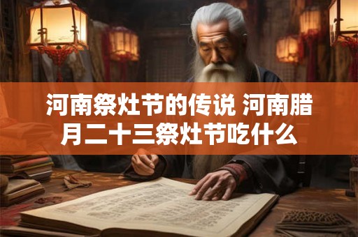 河南祭灶节的传说 河南腊月二十三祭灶节吃什么